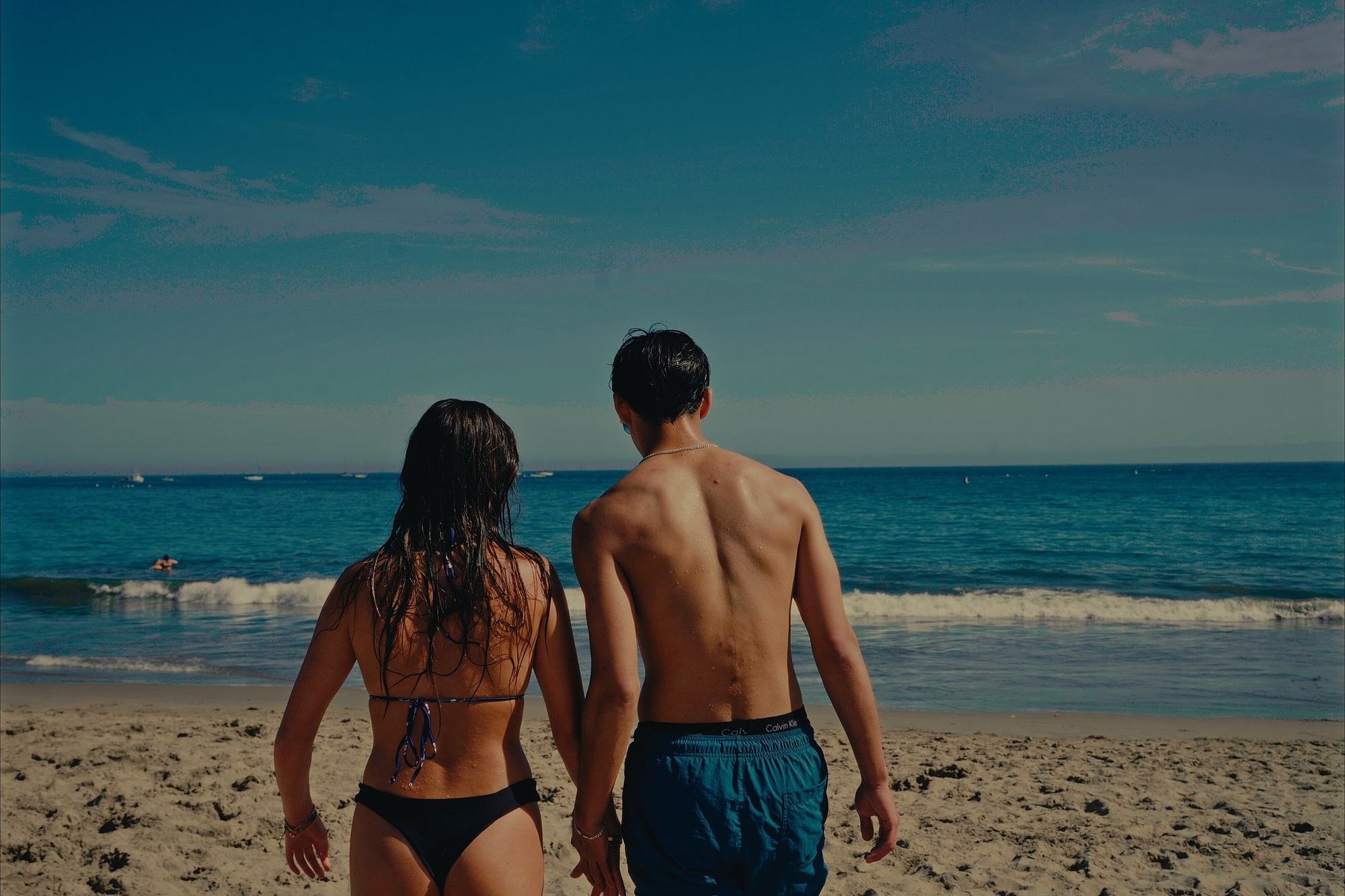 Beach couple