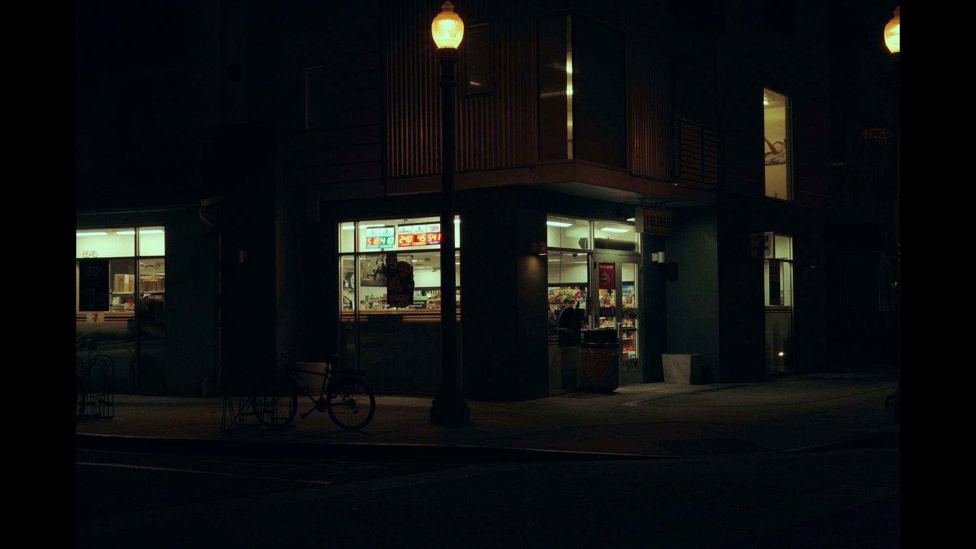 Gas station at night