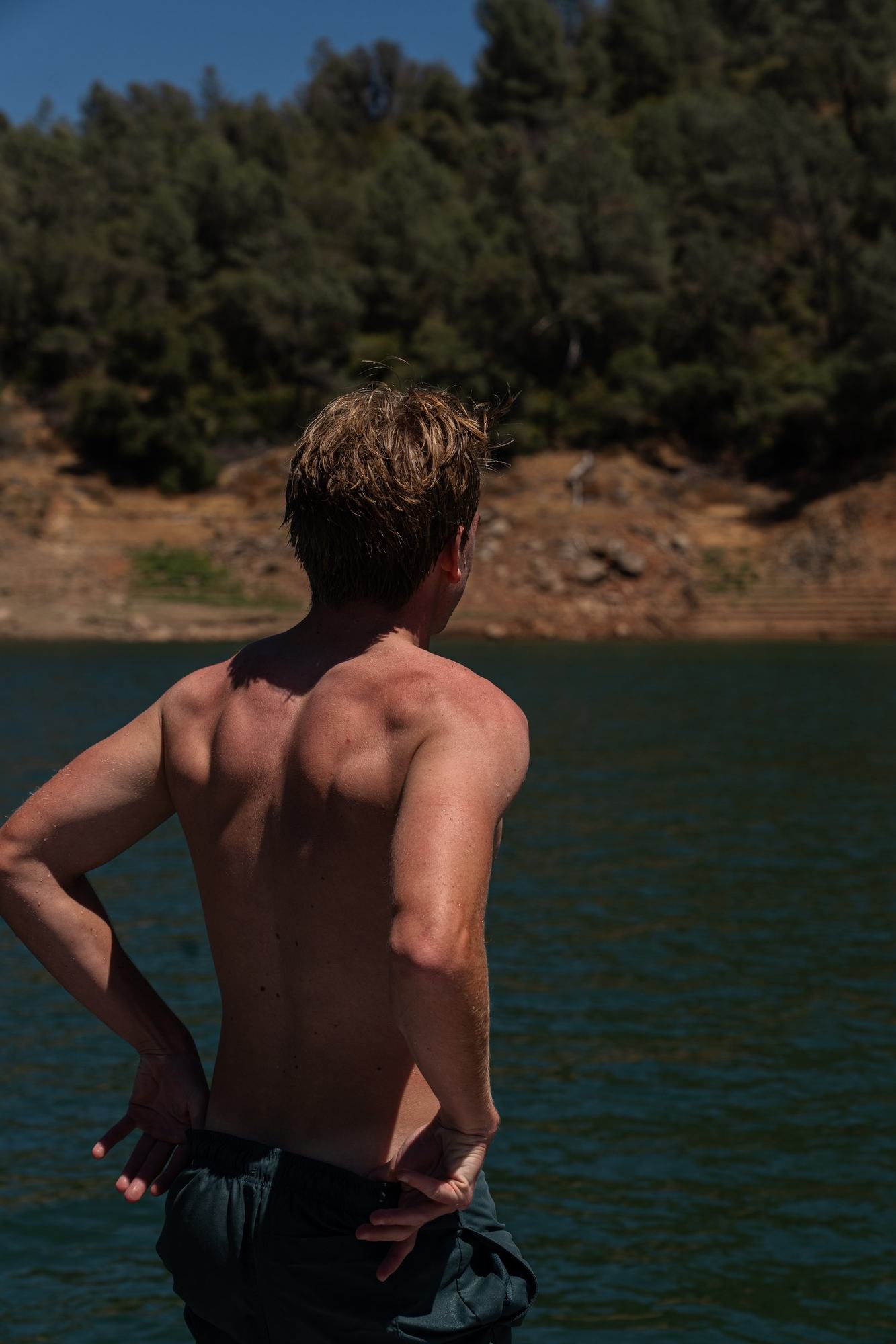 Lake portrait, close-up